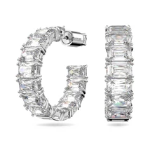 Swarovski Millenia: Fülbevaló Hoop Clear White/Rhs