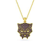 Swarovski Marvel: Nyaklánc Black Panther Iris/Gos
