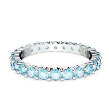 Swarovski Matrix: Gyűrű Aqua Blu/Rhs 50