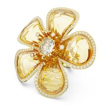 Swarovski Florere: Gyűrű L Yel/Gos 50