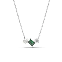 Swarovski Mesmera: Fülbevaló Green White/Rhs