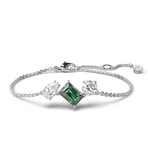 Swarovski Mesmera: Karkötő Green White/Rhs M