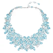 Swarovski Gema: Nyaklánc Blu/Rhs