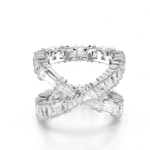 Swarovski Hyperbola: Gyűrű White/Rhs 58