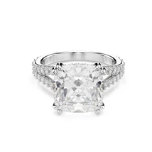 Swarovski Stilla: Gyűrű Sq White/Rhs 55