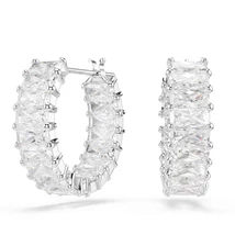 Swarovski Matrix: Fülbevaló Mn Hoop White/Rhs