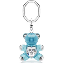 Swarovski Teddy: Kulcstartó Blu/Rhs
