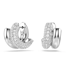 Swarovski Dextera: Fülbevaló Hoop Whi/Rhs