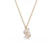 Swarovski Swan: Nyaklánc Whi/Ros