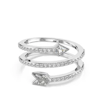 Swarovski Idyllia: Gyűrű Arrow Whi/Rhs 60