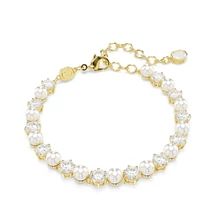 Swarovski Matrix: Karkötő Pearl White/Gos