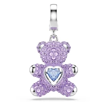 Swarovski Idyllia F Charm: Charm Medve Viol/Rhs