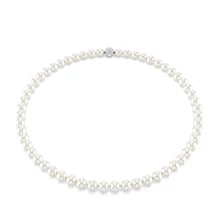 Swarovski Matrix: Nyaklánc Prl Magnet Whi/Rhs