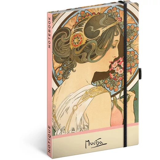 Realsystem Design notesz, pontozott - Alphonse Mucha - Primrose