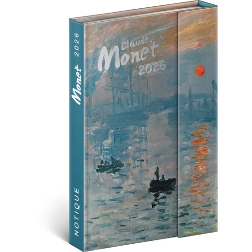 Realsystem Mágnessel záródó heti naptár, 2026 - Claude Monet