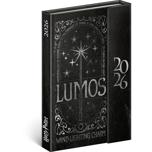 Realsystem Mágnessel záródó heti naptár, 2026 - Harry Potter Lumos