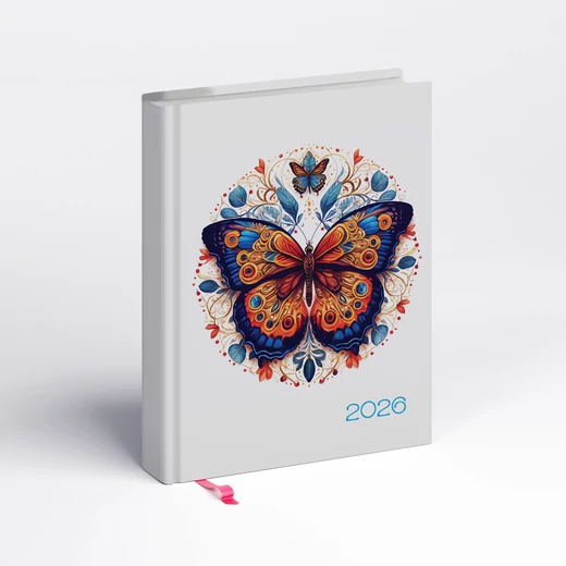 Realsystem Librobello - Kalendárium hölgyeknek 3D lakk+élfestés, 2026 - Lepke