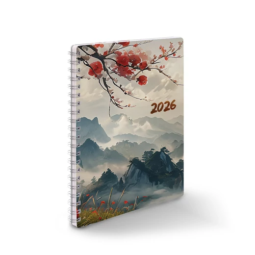 Realsystem Spirál SP 1 heti A/5 heti naptár, 2026 - Japán