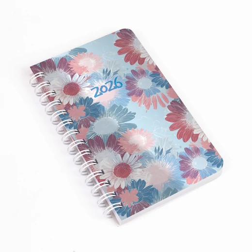 Realsystem Spirál SP 3 mini heti naptár, 2026 - Virágok