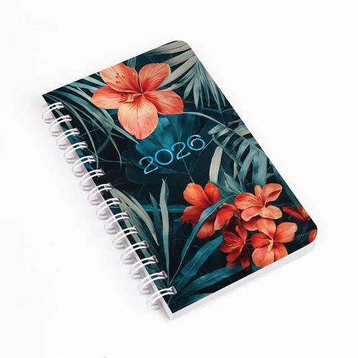 Realsystem Spirál SP 3 mini heti naptár, 2026 - Tropical