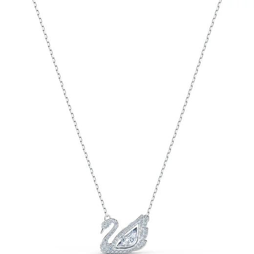 Swarovski Dancing Swan:Nyaklánc Czwh/Rhs