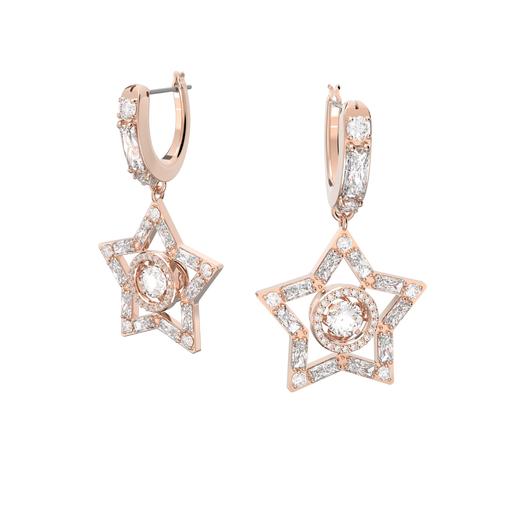 Swarovski Stella:Fülbevaló Cz White/Ros