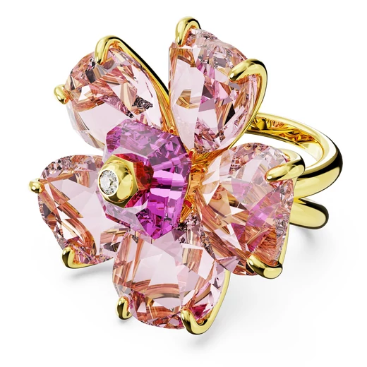 Swarovski Florere: Gyűrű Double Shank Pink/Gos 60