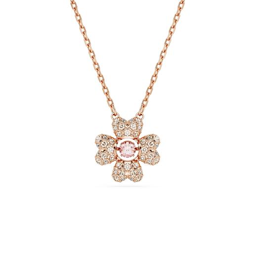 Swarovski Idyllia: Nyaklánc Cz Clover Silk/Ros