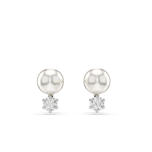 Swarovski Matrix: Fülbevaló Studs White/Rhs