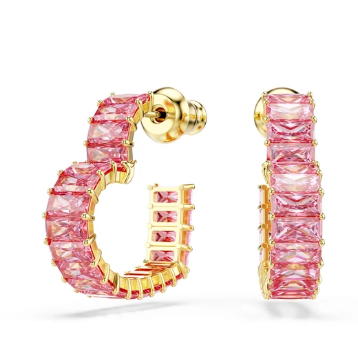 Swarovski Matrix: Fülbevaló Hoop Hrt S Pink/Gos