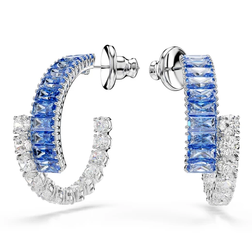 Swarovski Matrix: Fülbevaló (#2) Blu/Rhs