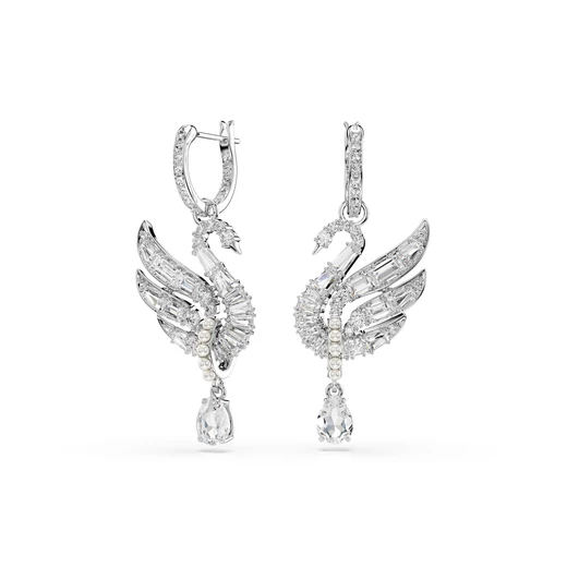 Swarovski Swan: Fülbevaló Whi/Rhs