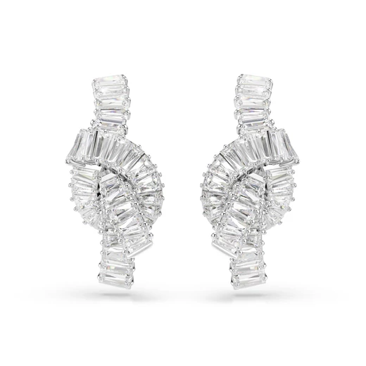 Swarovski Matrix: Fülbevaló Knot Whi/Rhs