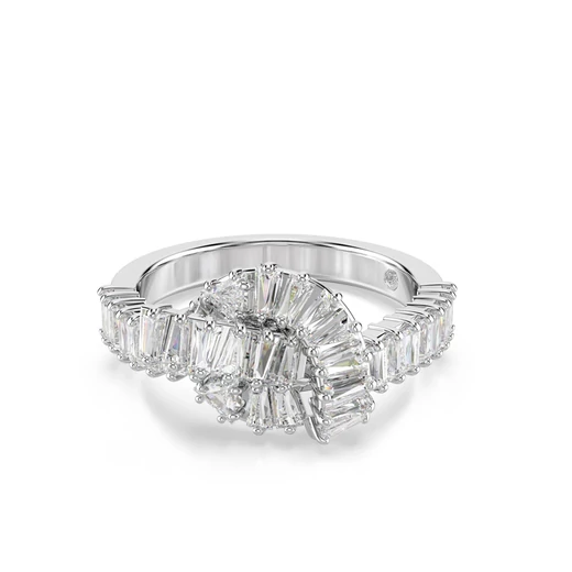 Swarovski Matrix: Gyűrű Knot Whi/Rhs 50