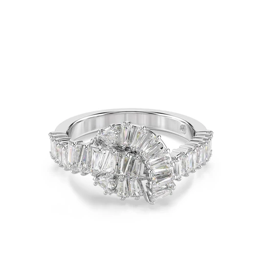 Swarovski Matrix: Gyűrű Knot Whi/Rhs 55