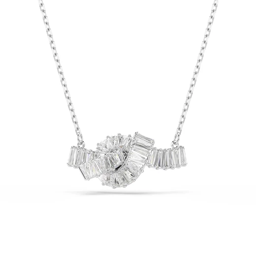 Swarovski Matrix: Nyaklánc Knot Whi/Rhs