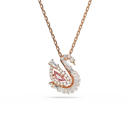 Swarovski Swan: Nyaklánc Pink Pin/Ros